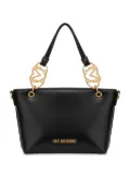 Love Moschino logo-lettering tote bag - Black