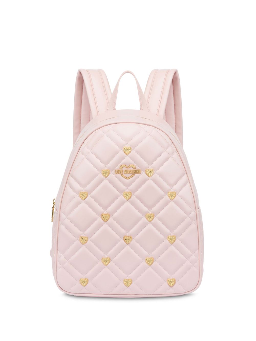 logo-plaque quilted backpack