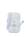 Love Moschino quilted phone bag - Blue