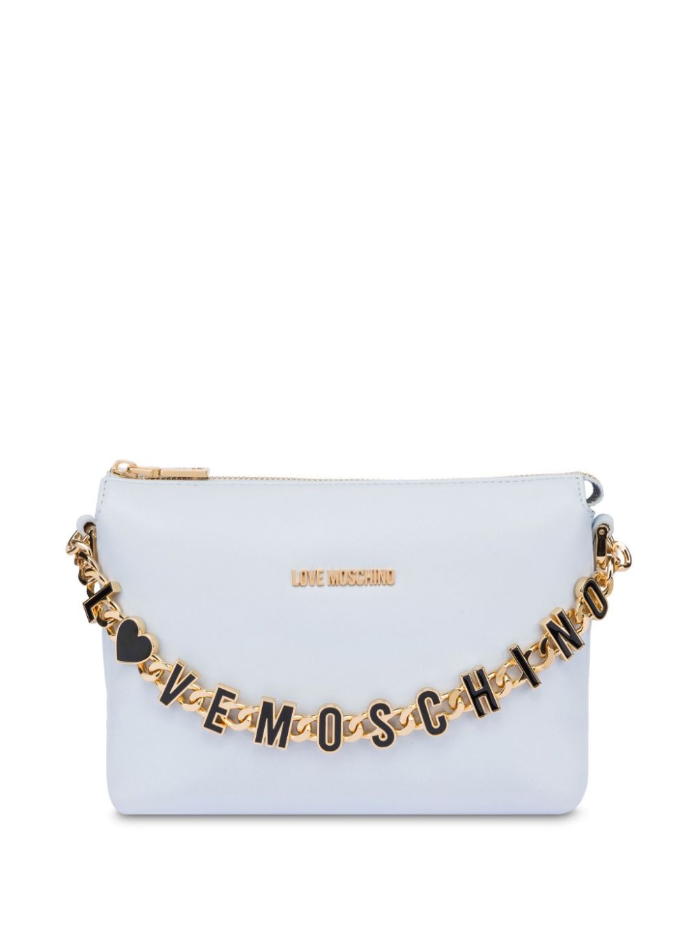 LOVE MOSCHINO LOGO搭链斜挎包 