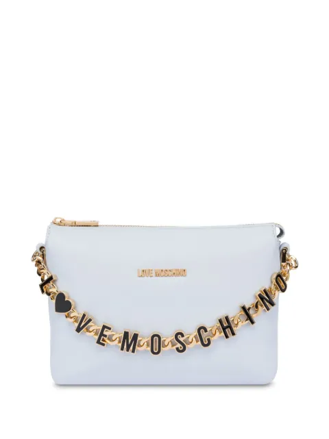 Love Moschino logo-chain cross body bag