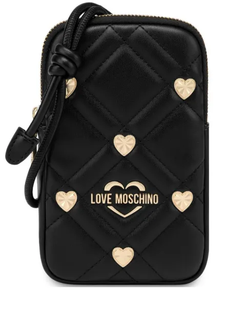 Love Moschino 퀼팅 휴대폰 케이스