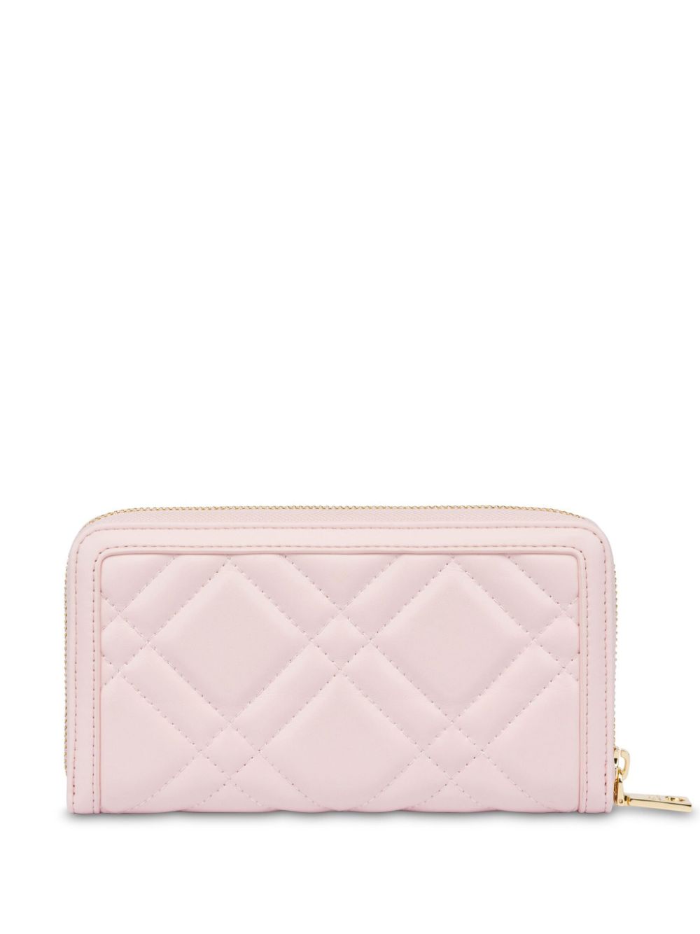 Love Moschino Portemonnee met logoplakkaat - Roze