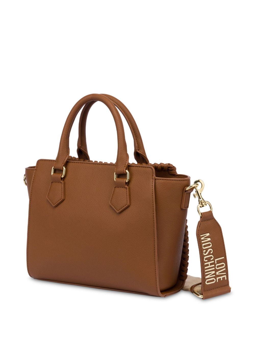 Love Moschino Shopper met logo - Bruin