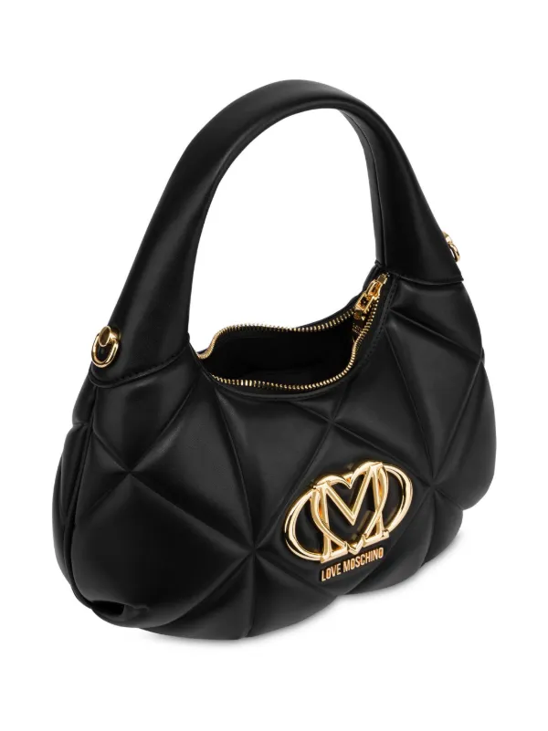 Love Moschino logo-plaque Shoulder Bag Black FARFETCH NZ