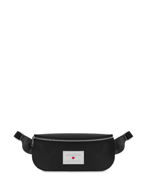 Love Moschino midjeväska med logotypplakett