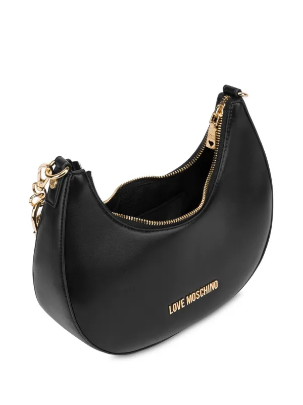 Love Moschino Logo Shoulder Bag | Black | FARFETCH