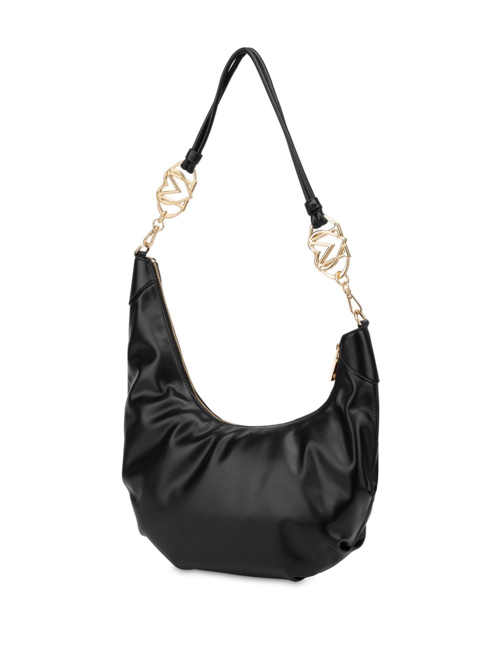 Love Moschino Schoudertas met logo - Zwart