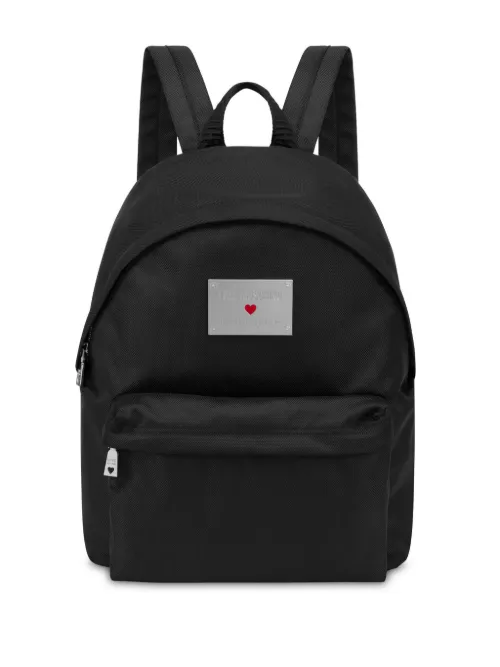 Sac à dos à plaque logo - Love Moschino - Modalova