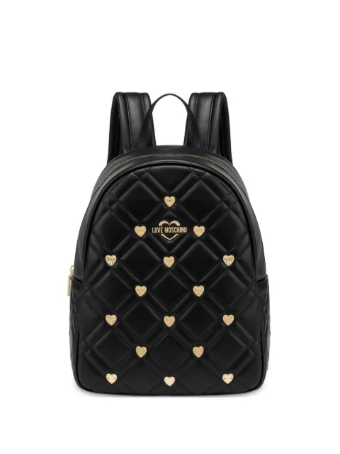 Love Moschino heart-stud backpack