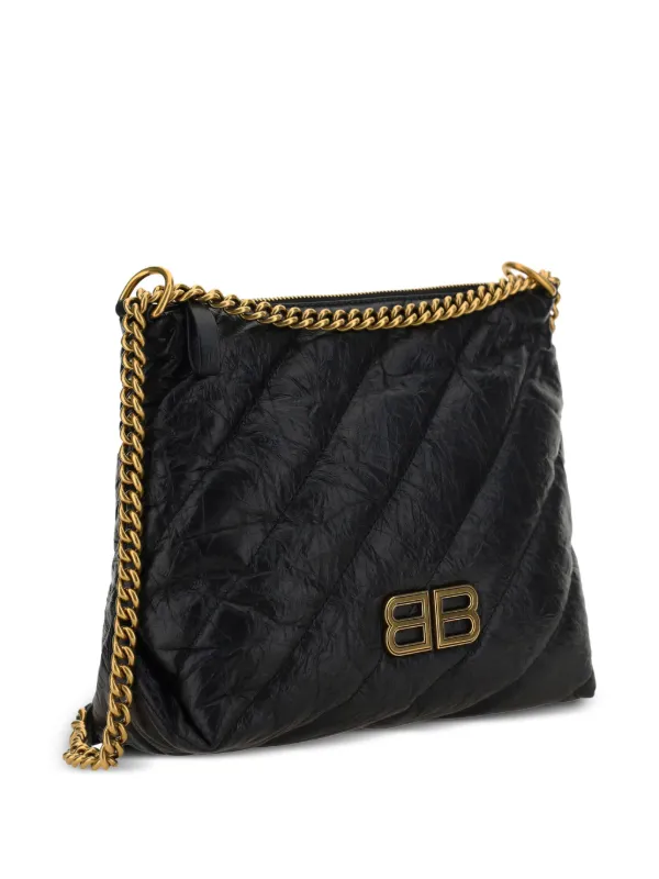 Balenciaga Crush ショルダーバッグ S | ブラック | FARFETCH JP