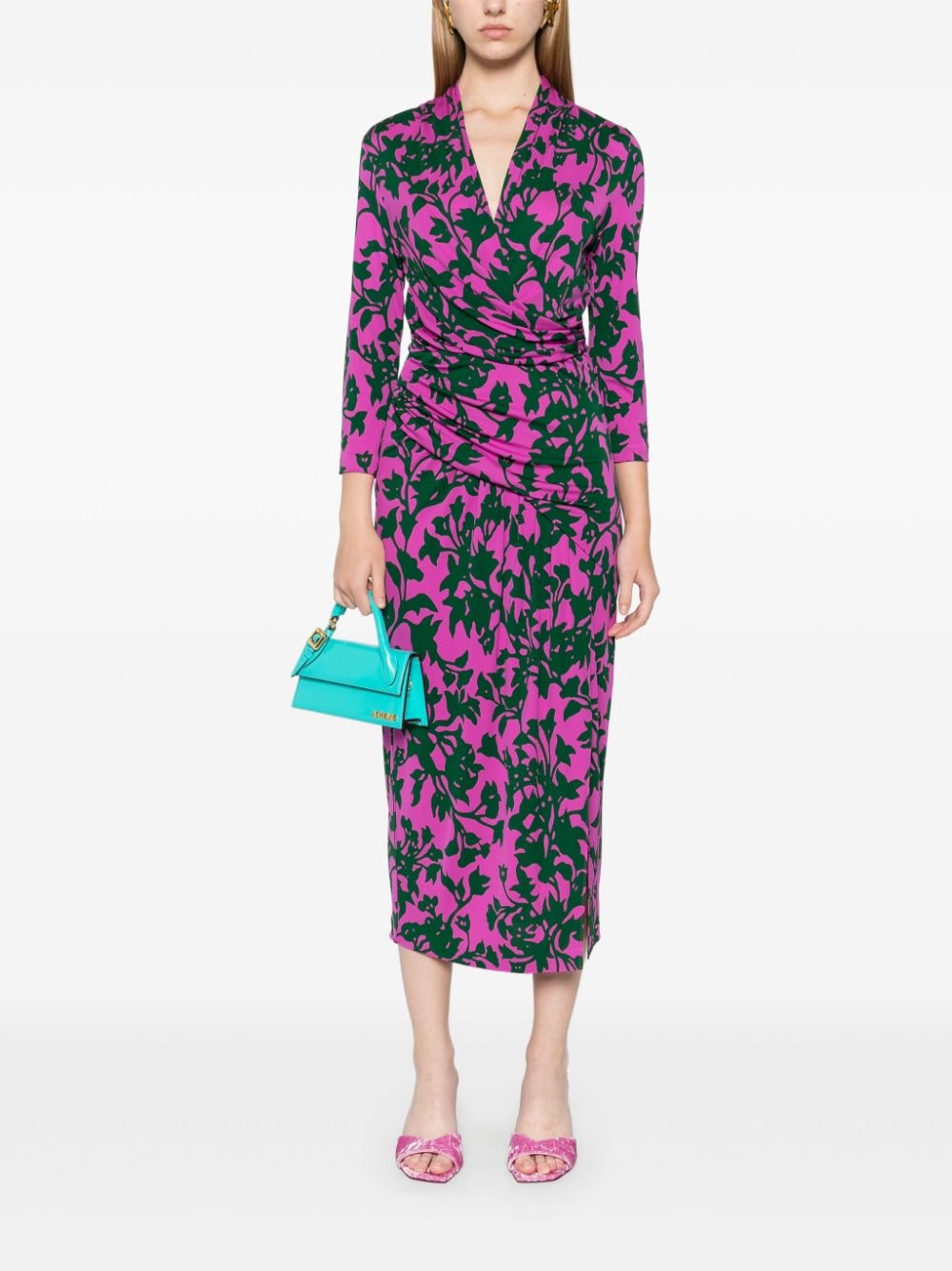 DVF Diane von Furstenberg Tash midi-jurk - Paars