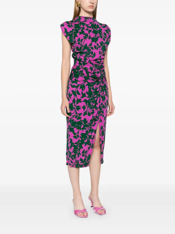 DVF Diane Von Furstenberg Aviel Midi Dress | Purple
