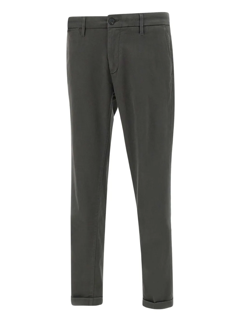 Re-Hash flat-front cuffed chinos trousers | Grey | Image 1