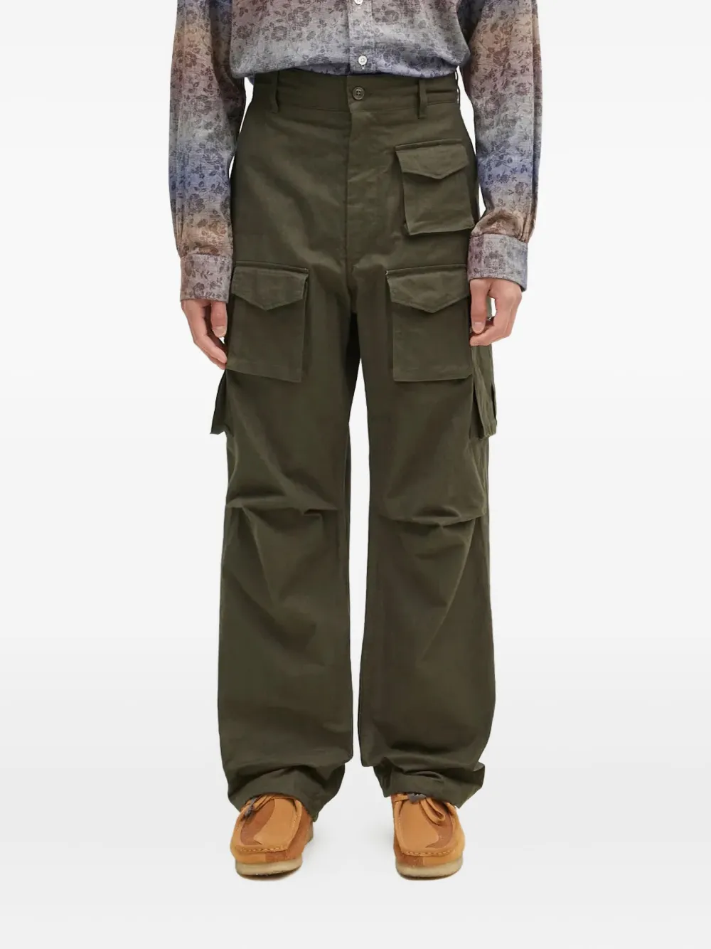 Engineered Garments Straight broek Groen