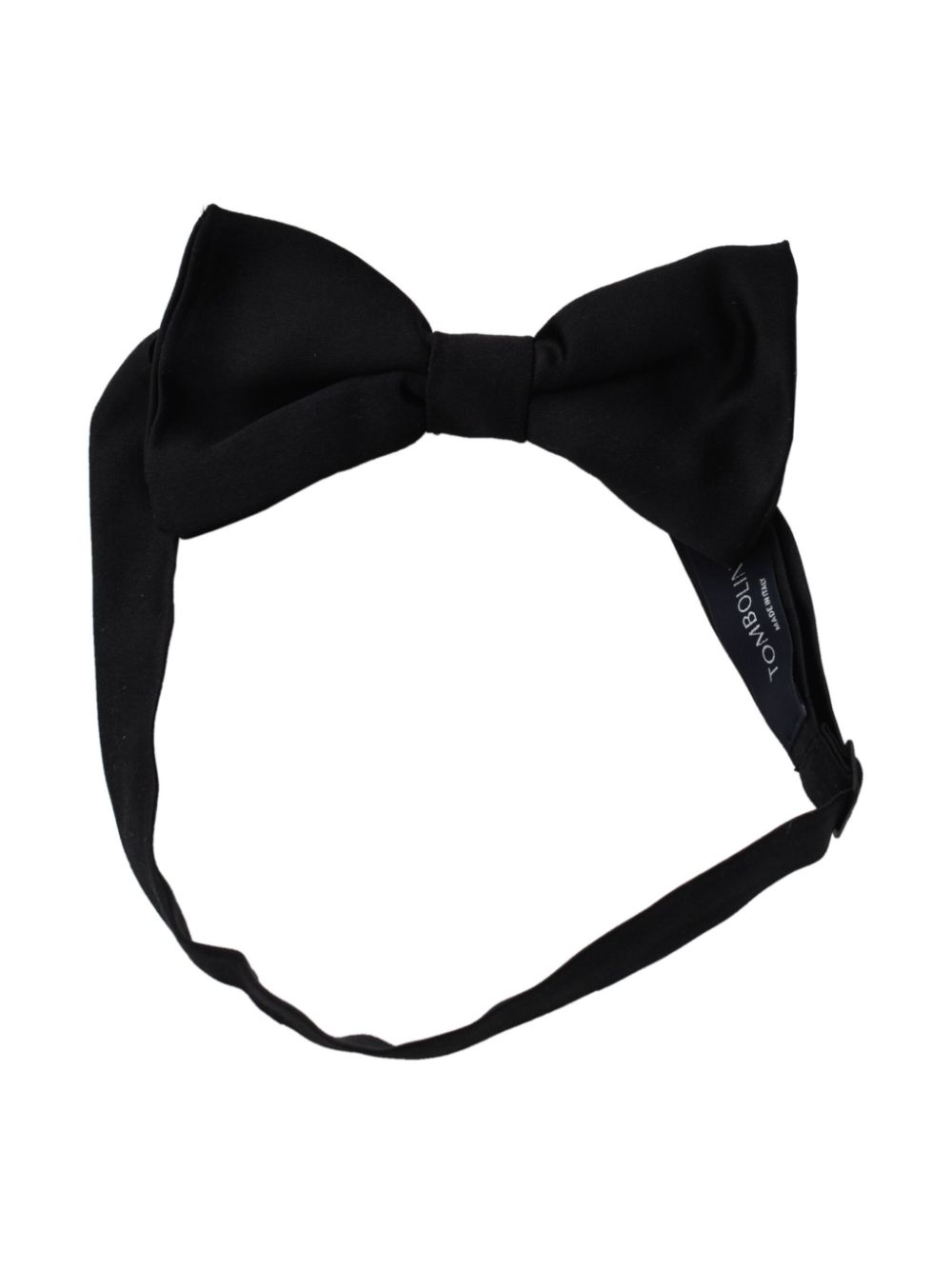 Tombolini silk bow tie - Black