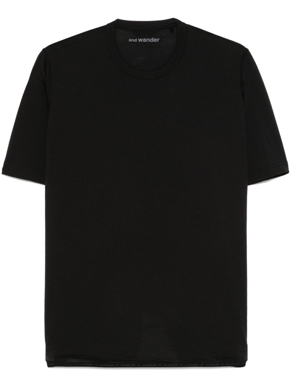 and Wander wool T-shirt – Black