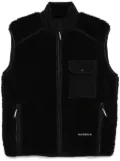 and Wander fleece vest - Black