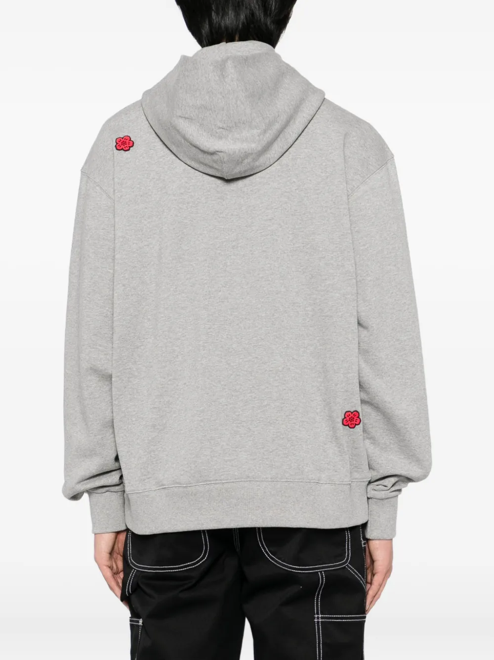 Kenzo Hoodie met Boke-bloem Grijs