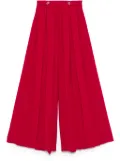 TWINSET pleated crepe trousers - Red