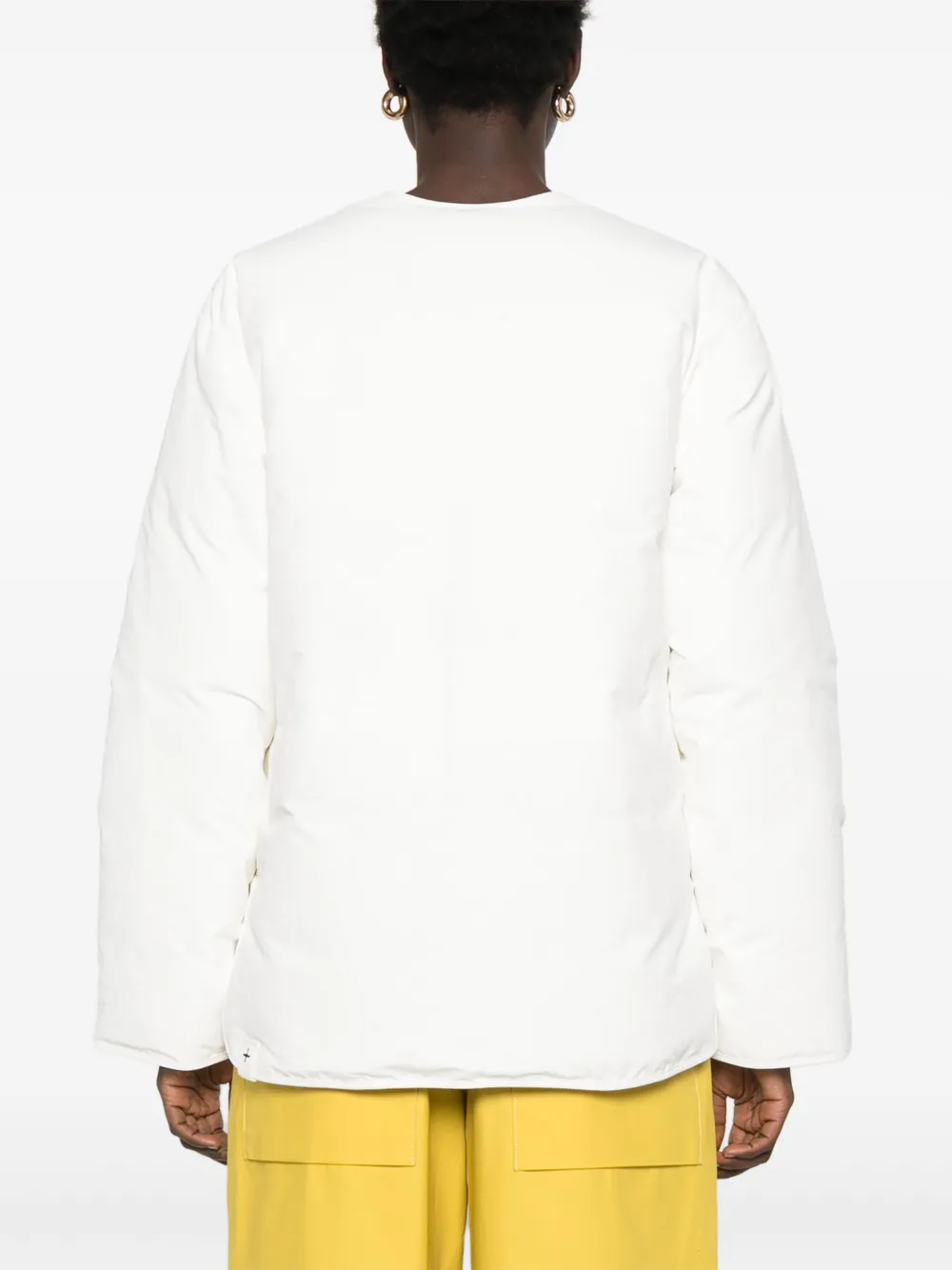 Jil Sander Gewatteerde jas Wit