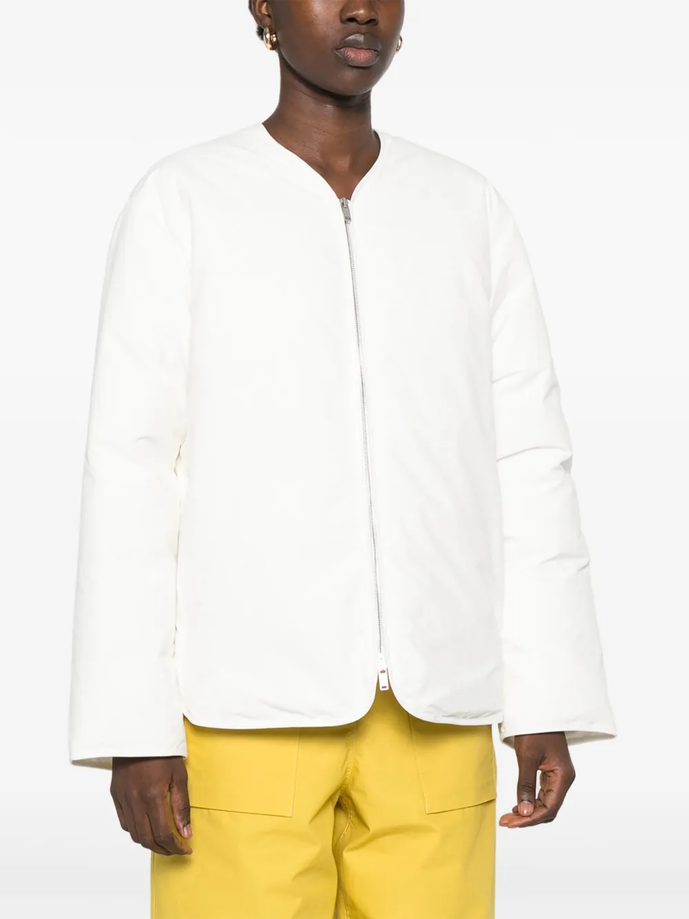  Jil Sander Padded Coat - White 
