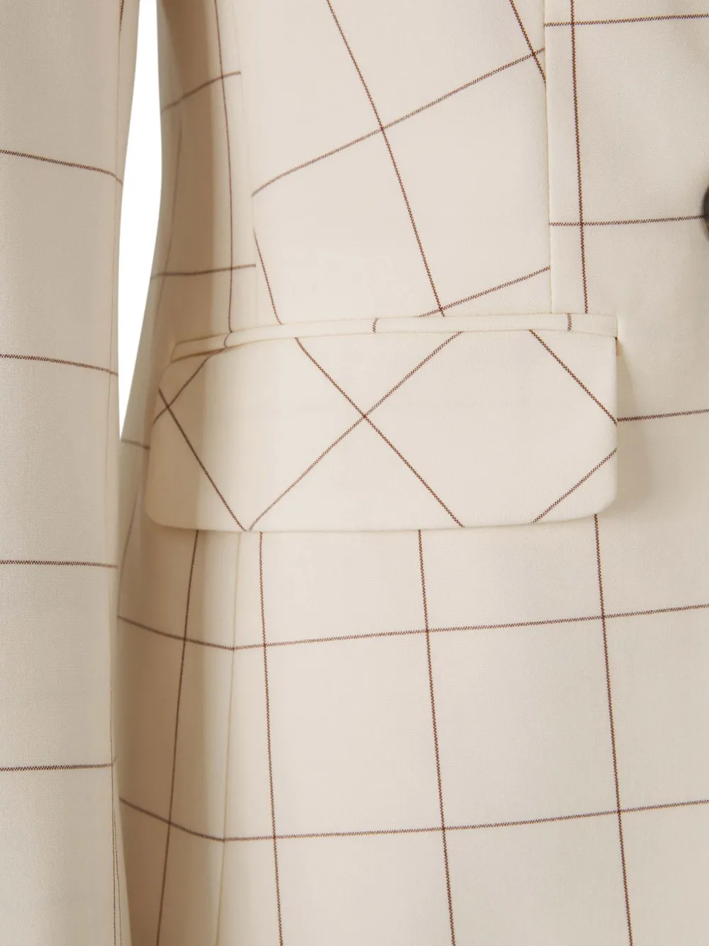 Veronica Beard Blazer met dubbele rij knopen Beige