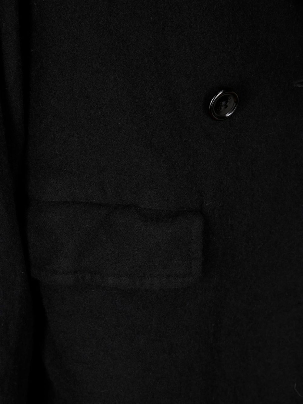 Shop Comme Des Garçons Double-breasted Coat In Black