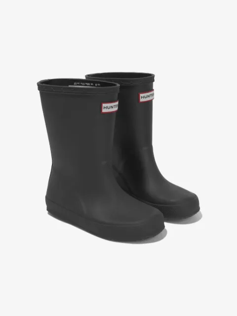 Hunter Kids logo-patch wellies