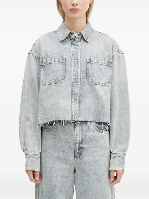 Ksubi camisa Cutaway Les Worn de mezclilla