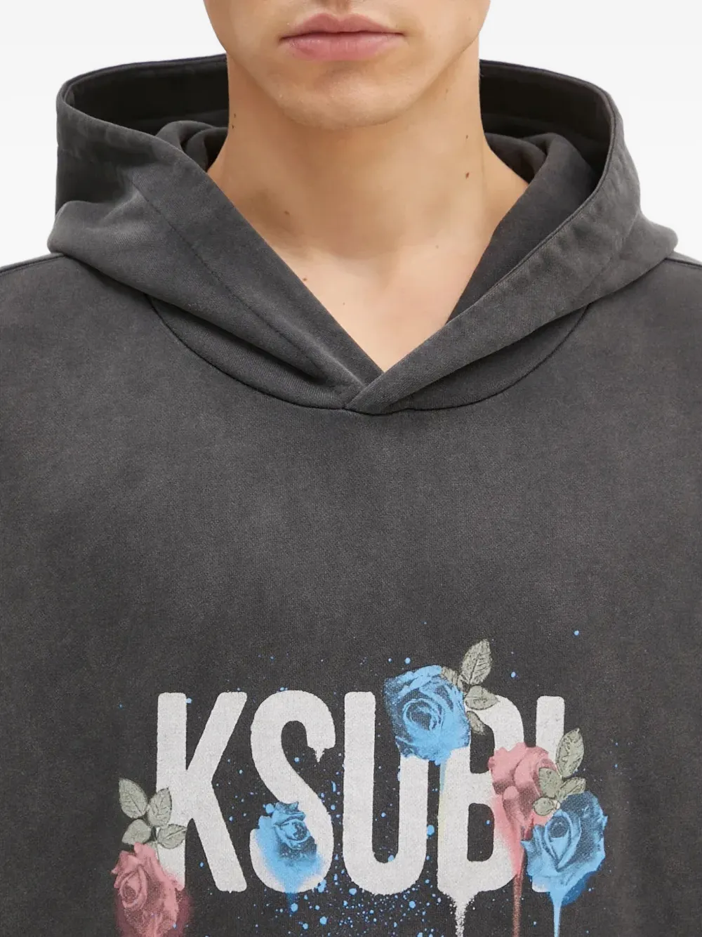 Ksubi Graff Rose Kash hoodie Grijs