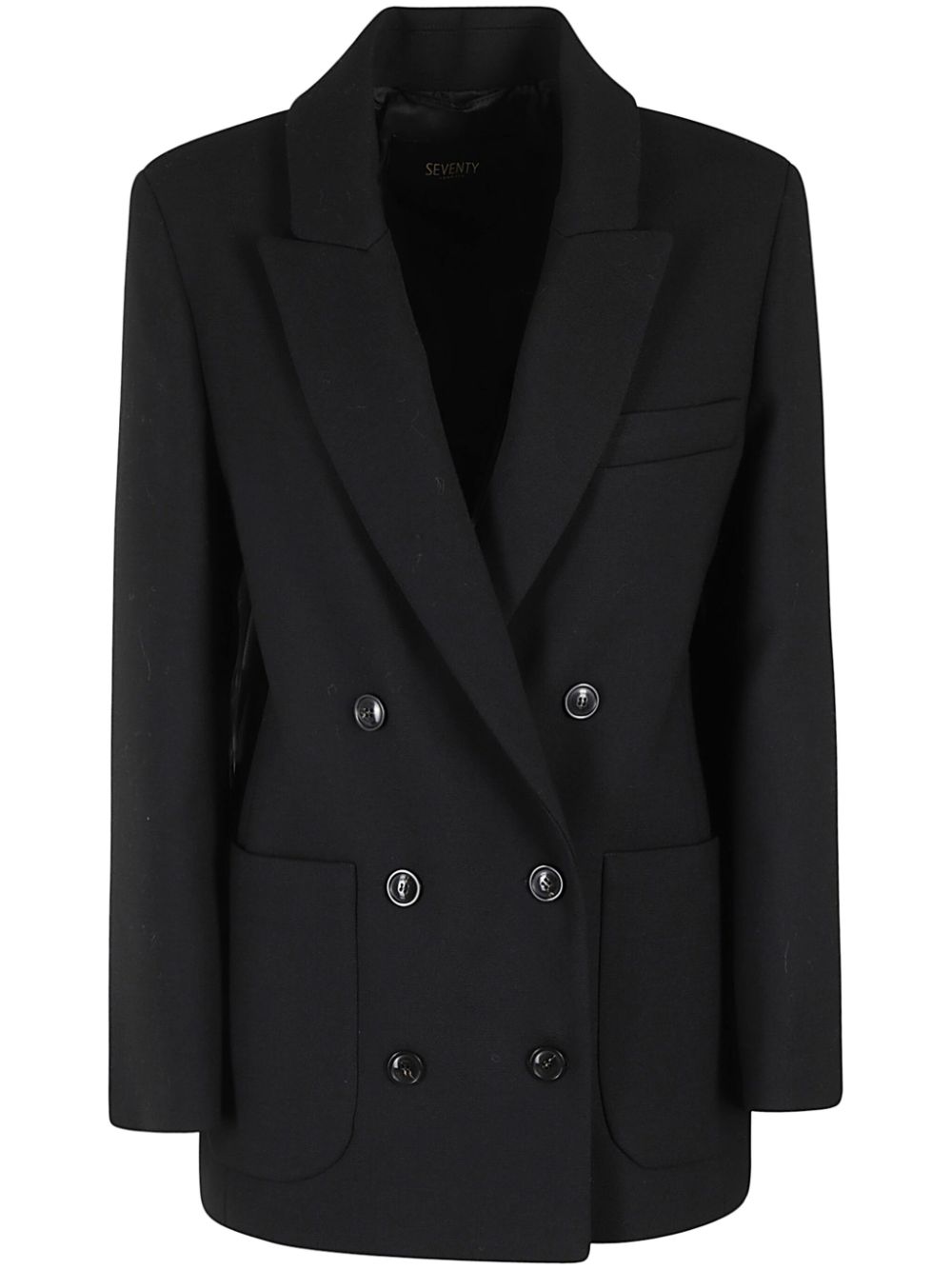 Seventy double-breasted blazer - Black