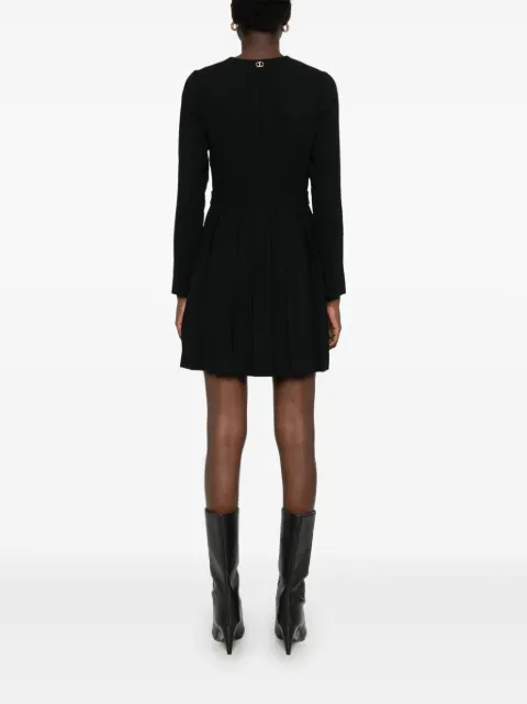 TWINSET pleated crepe mini dress 242TT2171 - 3