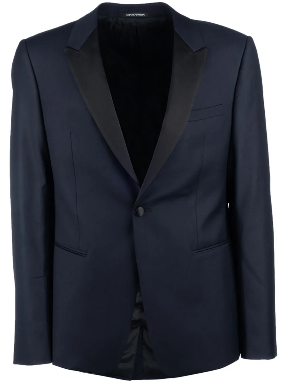Emporio Armani virgin wool blazer - Blue