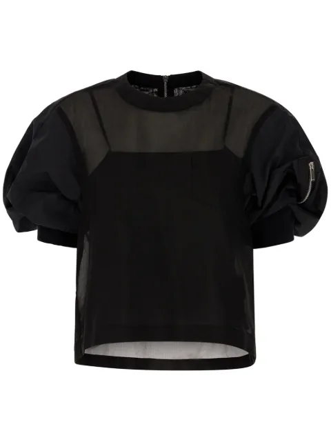 sacai cotton-blend blouse