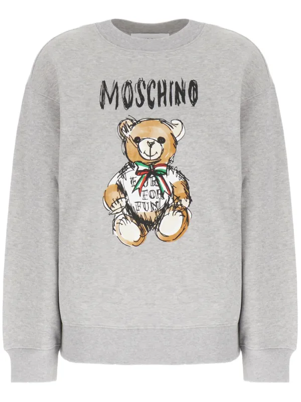 Moschino テディベア スウェットシャツ | グレー | FARFETCH JP