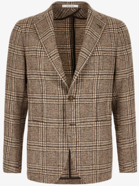 Tagliatore checked single-breasted blazer