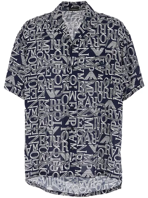 Ea7 Emporio Armani logo-print shirt Men