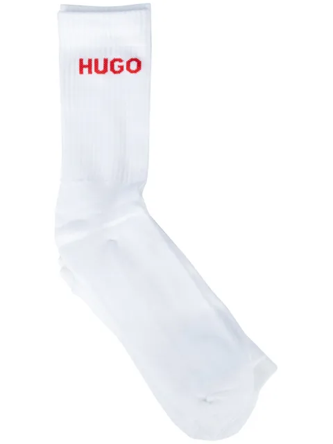 HUGO logo-intarsia socks