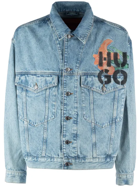 HUGO chamarra con estampado floral
