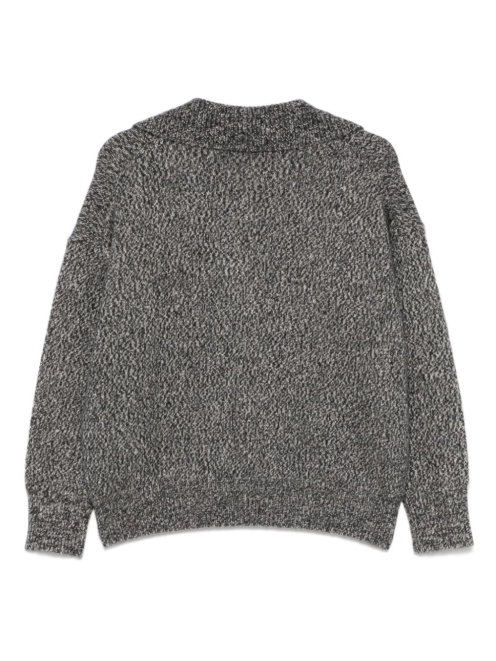 Lorena Antoniazzi mélange-effect sweater - Grijs