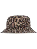 Emporio Armani leopard-print bucket hat - Brown