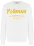 Alexander McQueen logo-print sweatshirt - White