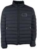 Ea7 Emporio Armani logo-patch padded jacket - Blue