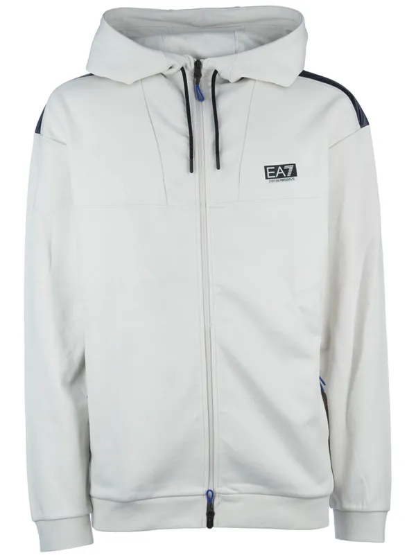 Ea7 Emporio Armani Hoodie a Patch Logo Gris FARFETCH DZ
