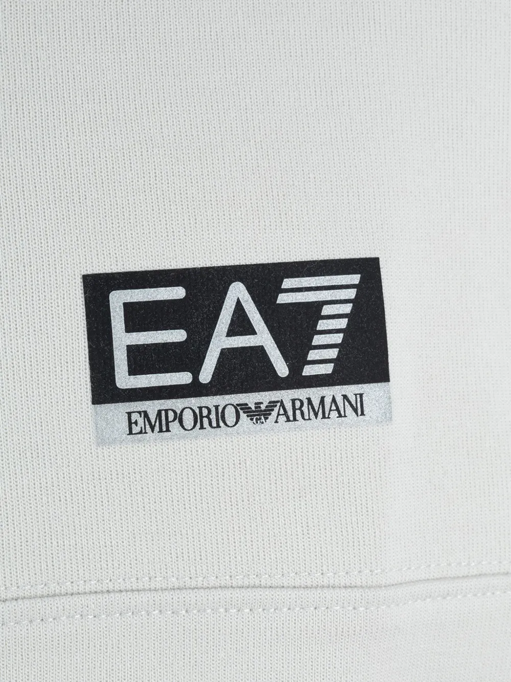 Ea7 Emporio Armani Hoodie met logopatch Grijs