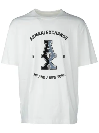 Armani Exchange Tシャツ ロゴ ブラック ネイビー ホワイト A | X ARMANI EXCHANGE Men's Regular Fit Pima Cotton Large