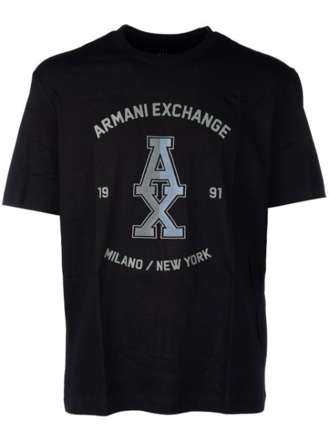 Armani Exchange logo-embroidered T-shirt Men