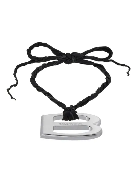 Balenciaga logo-charm necklace 