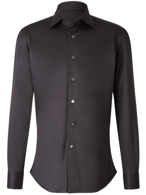 Fray long-sleeves shirt